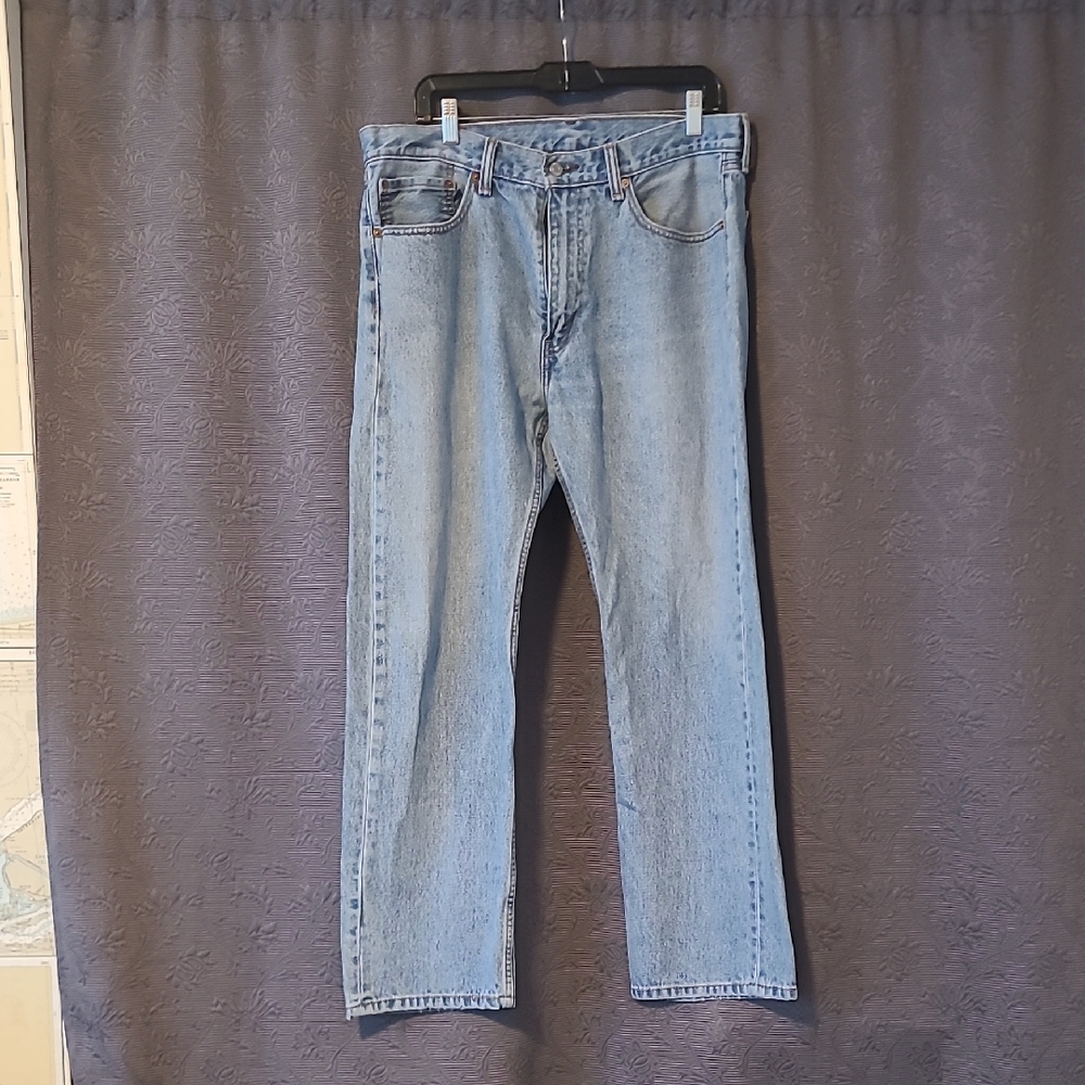 Levis 505 Classic Blue Denim Jeans 36x30